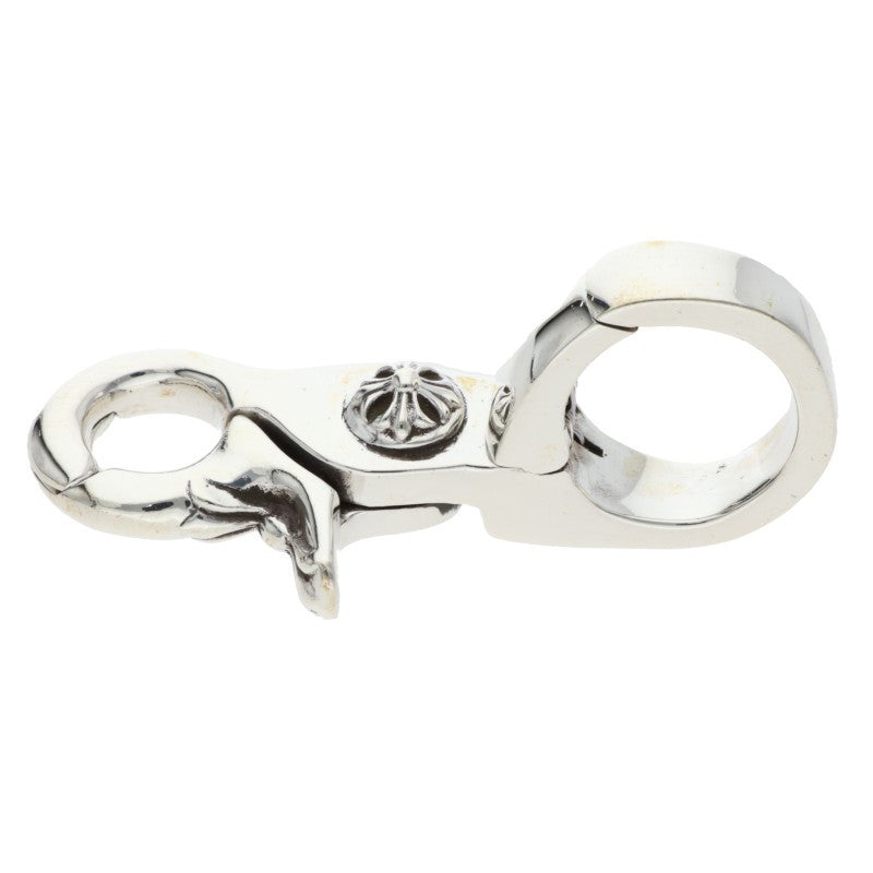 Chrome Hearts Quick Clip Cross Ball Silver Keychain