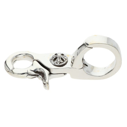 Chrome Hearts Quick Clip Cross Ball Silver Keychain