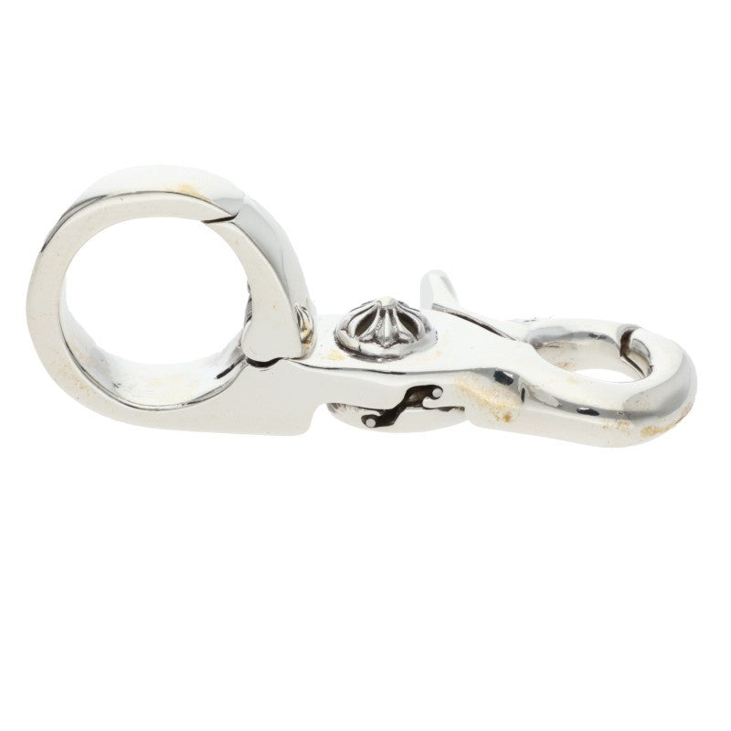 Chrome Hearts Quick Clip Cross Ball Silver Keychain