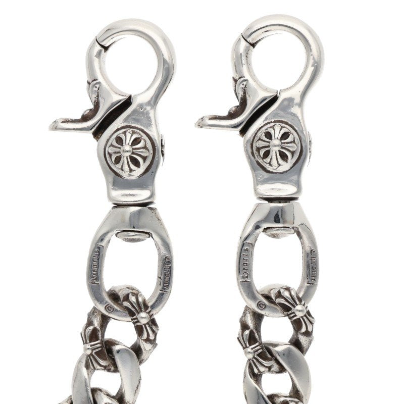 Chrome Hearts 2 Clip Short Fancy Silver Wallet Size ONE SIZE