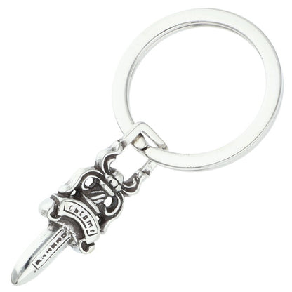 Chrome Hearts #5 DAGGER Silver Key Ring Size ONE SIZE