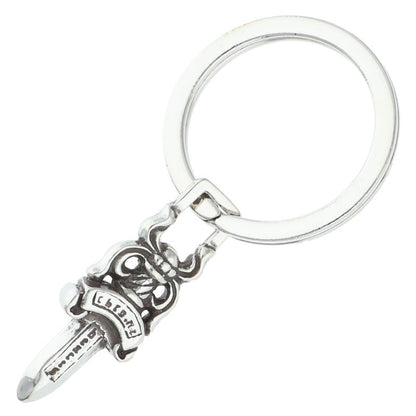Chrome Hearts #5 DAGGER Silver Key Ring Size ONE SIZE