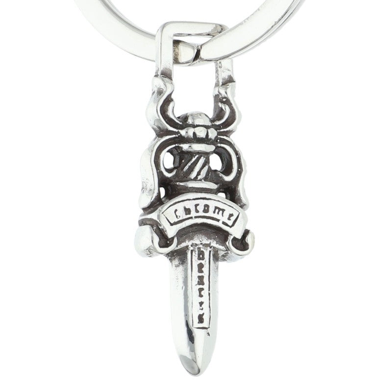Chrome Hearts #5 DAGGER Silver Key Ring Size ONE SIZE