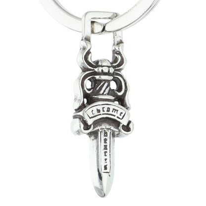 Chrome Hearts #5 DAGGER Silver Key Ring Size ONE SIZE
