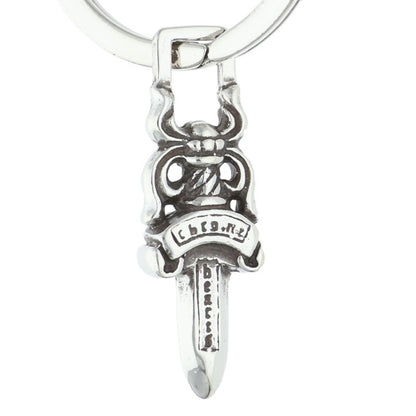 Chrome Hearts #5 DAGGER Silver Key Ring Size ONE SIZE