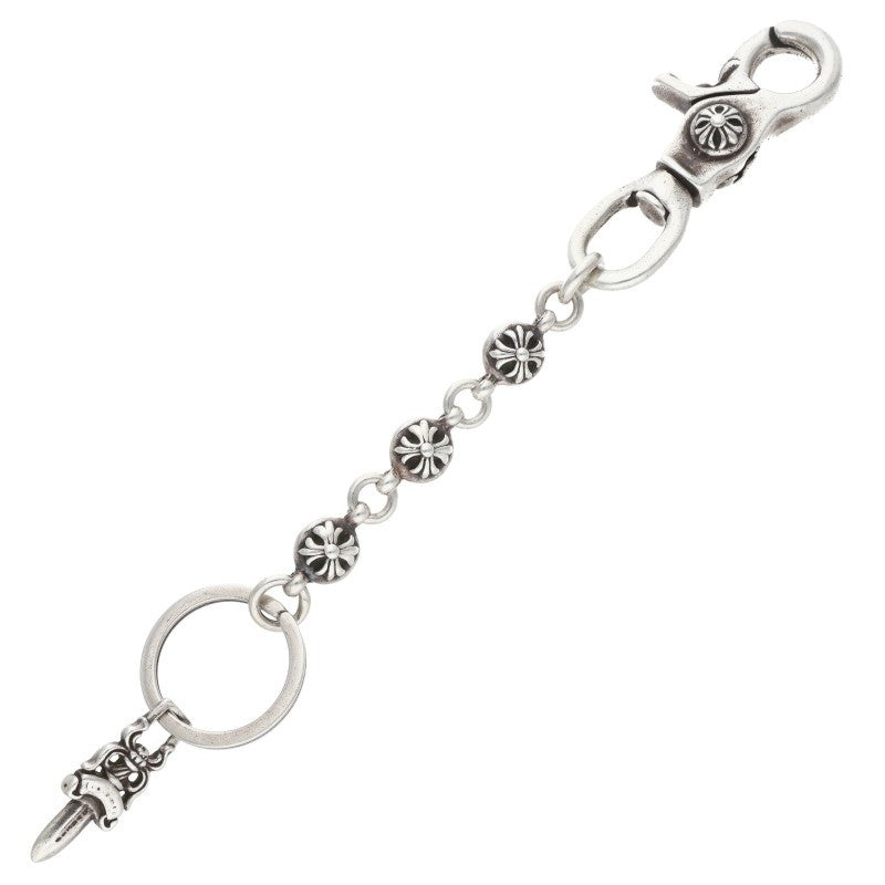 Chrome Hearts CLIP NO2 BALL 3D Cross Key Chain Wallet Size ONE SIZE