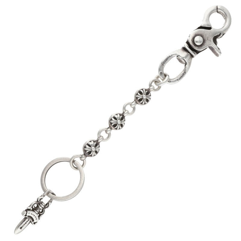 Chrome Hearts CLIP NO2 BALL 3D Cross Key Chain Wallet Size ONE SIZE