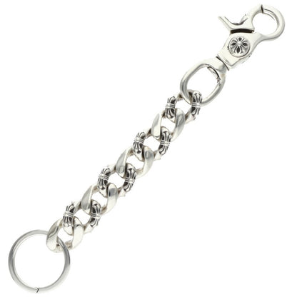 Chrome Hearts CLP CHN FANCY-L Silver Wallet