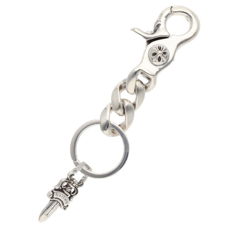 Chrome Hearts CLP CHN CLASSIC-S Key Chain Wallet Size Silver