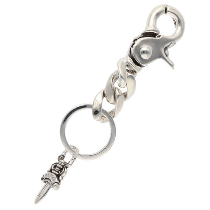 Chrome Hearts CLP CHN CLASSIC-S Key Chain Wallet Size Silver
