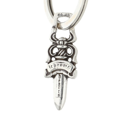 Chrome Hearts CLP CHN FANCY-L Silver Key Chain Wallet Size ONE SIZE
