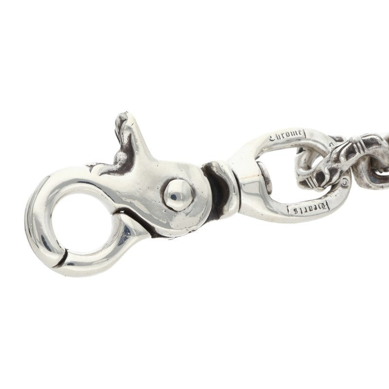 Chrome Hearts CLP CHN FANCY-L Silver Key Chain Wallet Size ONE SIZE