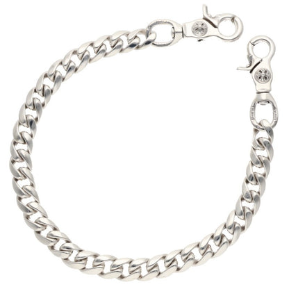 Chrome Hearts 2-Clip Long Classic Wallet Chain Size Silver