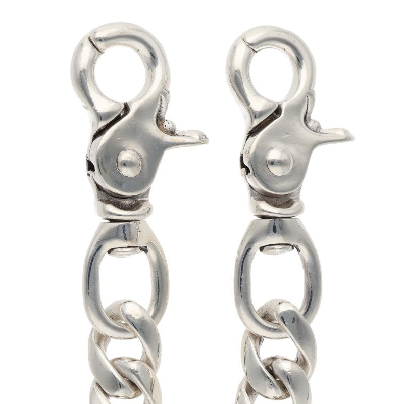 Chrome Hearts 2-Clip Long Classic Wallet Chain Size Silver