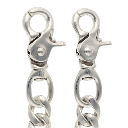Chrome Hearts 2-Clip Long Classic Wallet Chain Size Silver