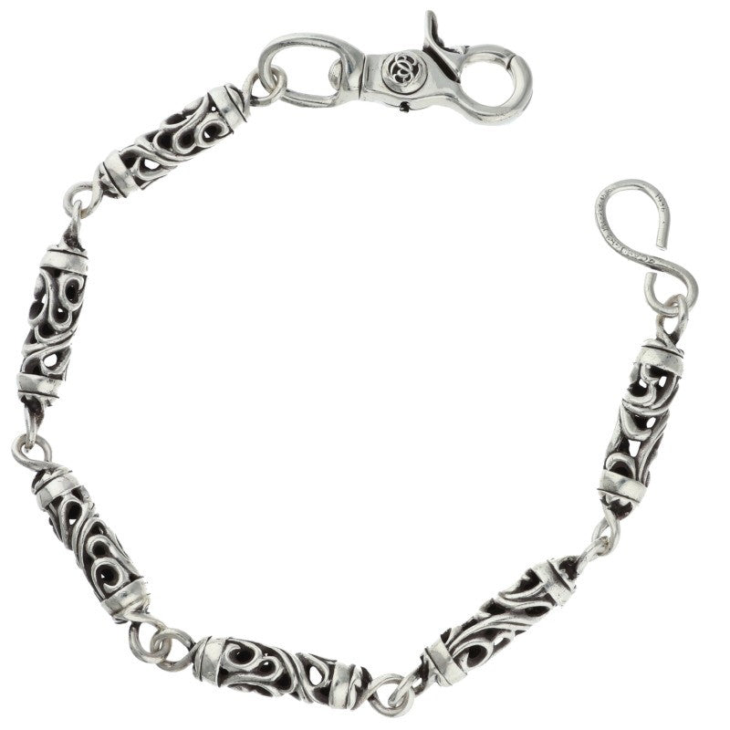 Chrome Hearts Floral Short Roller 1 Wallet Chain Size 6LINK