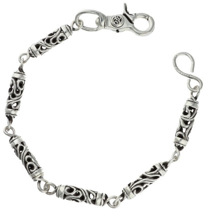Chrome Hearts Floral Short Roller 1 Wallet Chain Size 6LINK