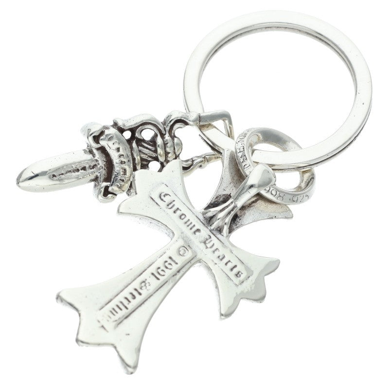 Chrome Hearts CH Cross #5 Dagger Key Ring Size ONE SIZE
