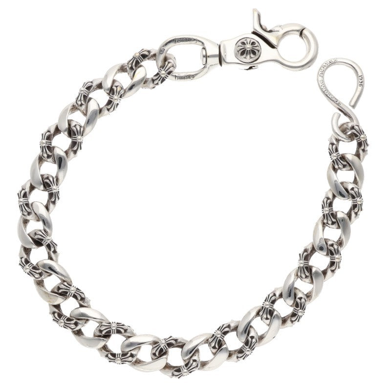 Chrome Hearts 1-Clip Short Fancy Wallet Chain Size Silver