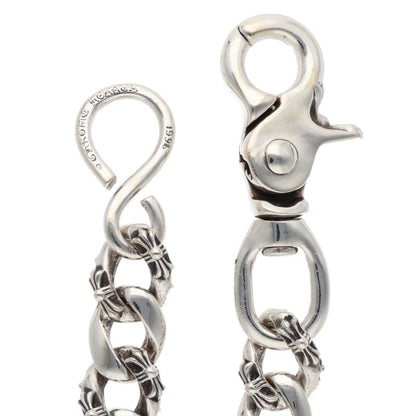 Chrome Hearts 1-Clip Short Fancy Wallet Chain Size Silver