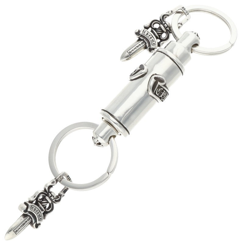 Chrome Hearts KEYRING VALET Silver Keyring Size ONE SIZE