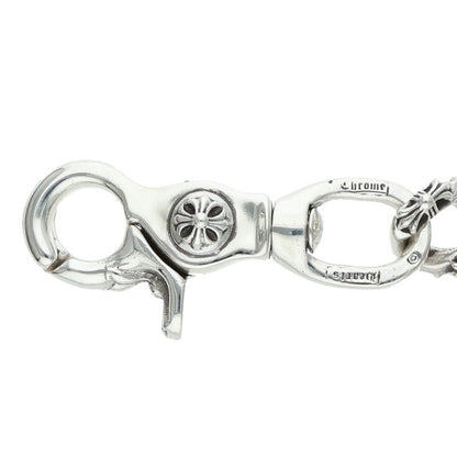 Chrome Hearts 2-Clip Short Fancy Wallet Chain Size Silver