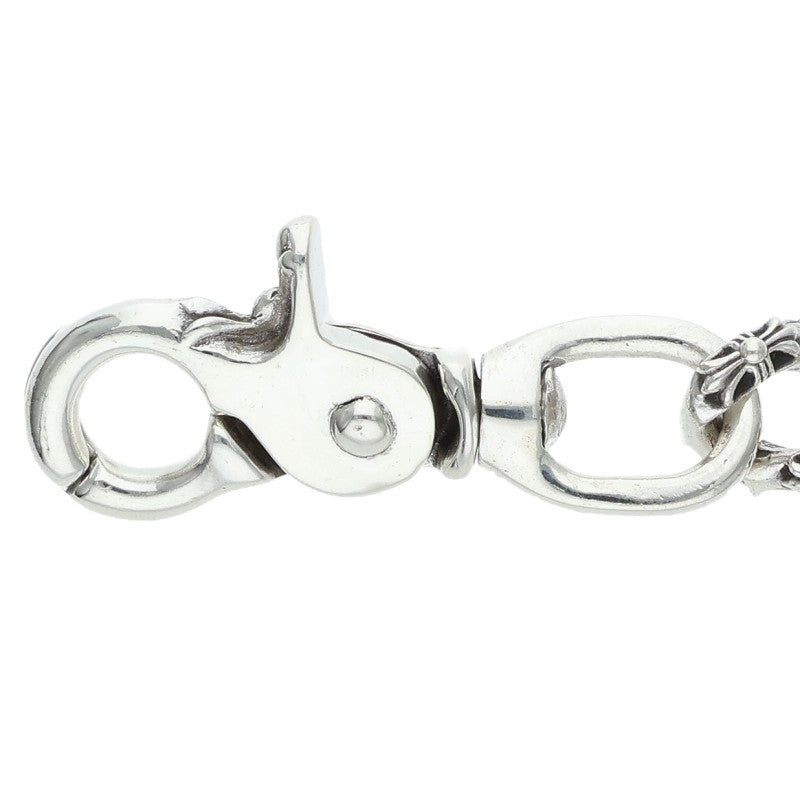 Chrome Hearts 2-Clip Short Fancy Wallet Chain Size Silver
