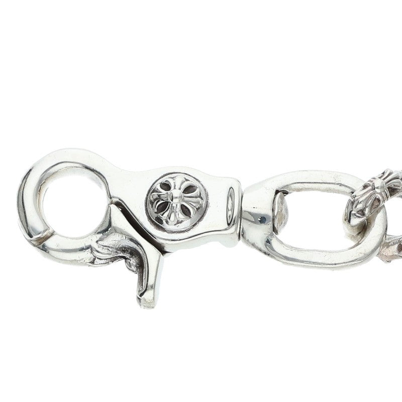 Chrome Hearts 2-Clip Short Fancy Wallet Chain Size Silver