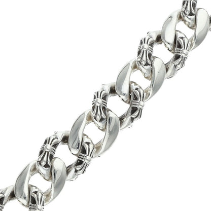Chrome Hearts 2-Clip Short Fancy Wallet Chain Size Silver