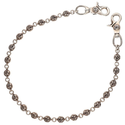 Chrome Hearts 2BALL LONG-T Silver Wallet Chain Size ONE SIZE
