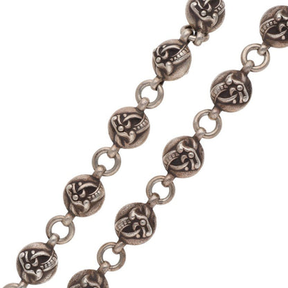 Chrome Hearts 2BALL LONG-T Silver Wallet Chain Size ONE SIZE