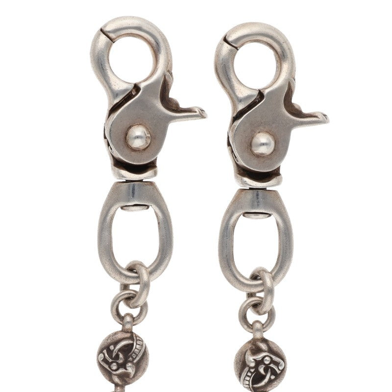 Chrome Hearts 2BALL LONG-T Silver Wallet Chain Size ONE SIZE