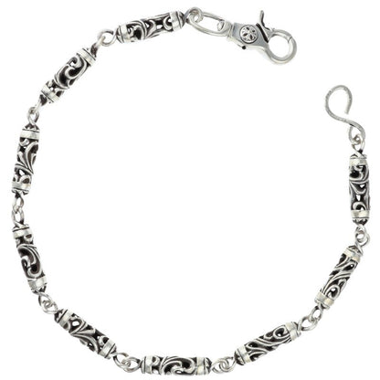 Chrome Hearts Silver Old Roller Wallet Chain Size 9LINK