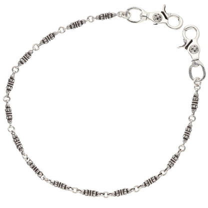 Chrome Hearts 2-Clip Long Barrel Wallet Chain Size ONE SIZE