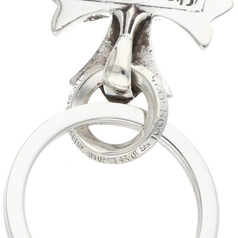 Chrome Hearts CH Cross #5 Dagger Key Ring Size ONE Silver