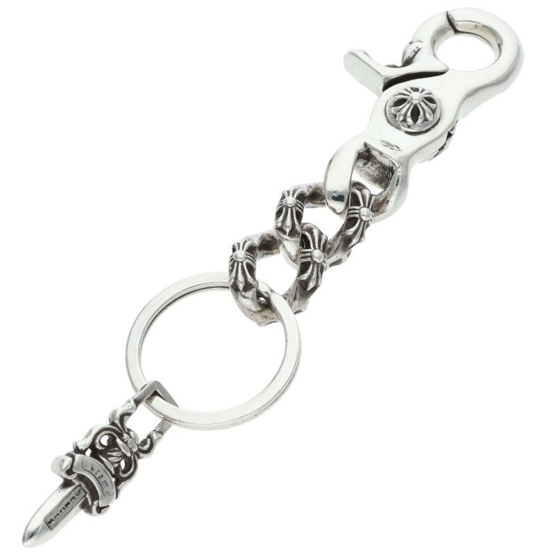 Chrome Hearts Silver Short Extra Key Chain Wallet Size ONE SIZE