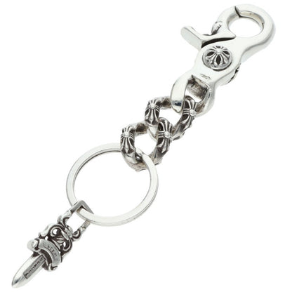 Chrome Hearts Silver Short Extra Key Chain Wallet Size ONE SIZE
