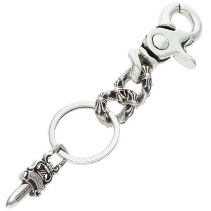 Chrome Hearts Silver Short Extra Key Chain Wallet Size ONE SIZE