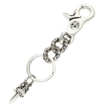 Chrome Hearts Silver Short Extra Key Chain Wallet Size ONE SIZE