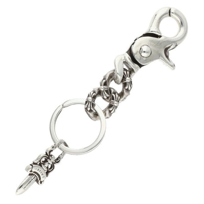 Chrome Hearts Silver Short Extra Key Chain Wallet Size ONE SIZE