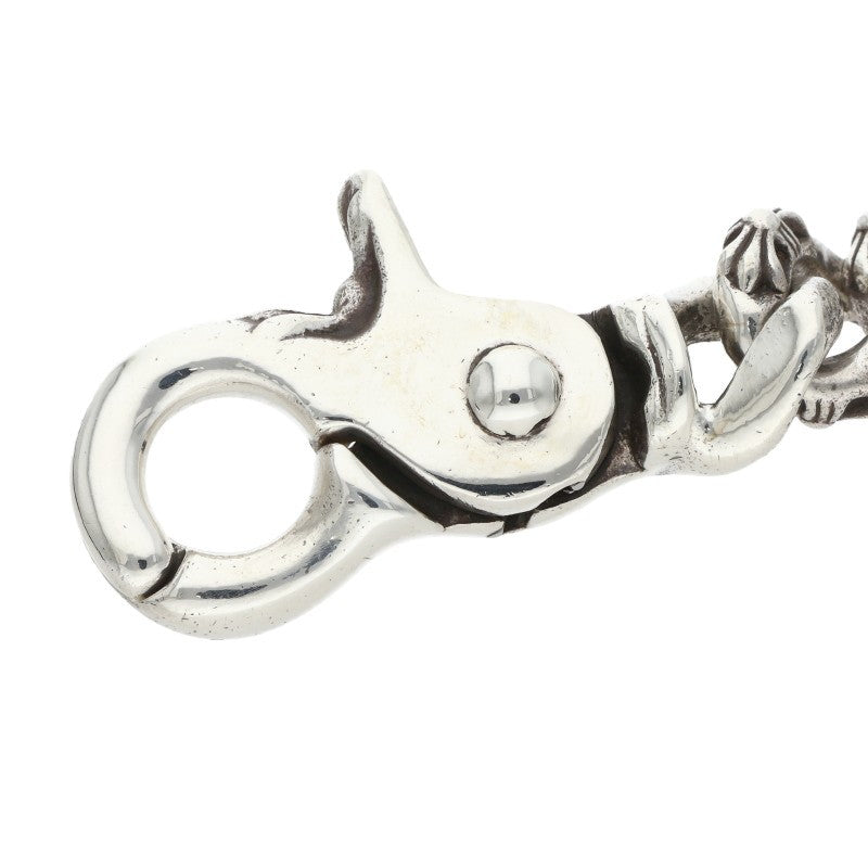 Chrome Hearts Silver Short Extra Key Chain Wallet Size ONE SIZE