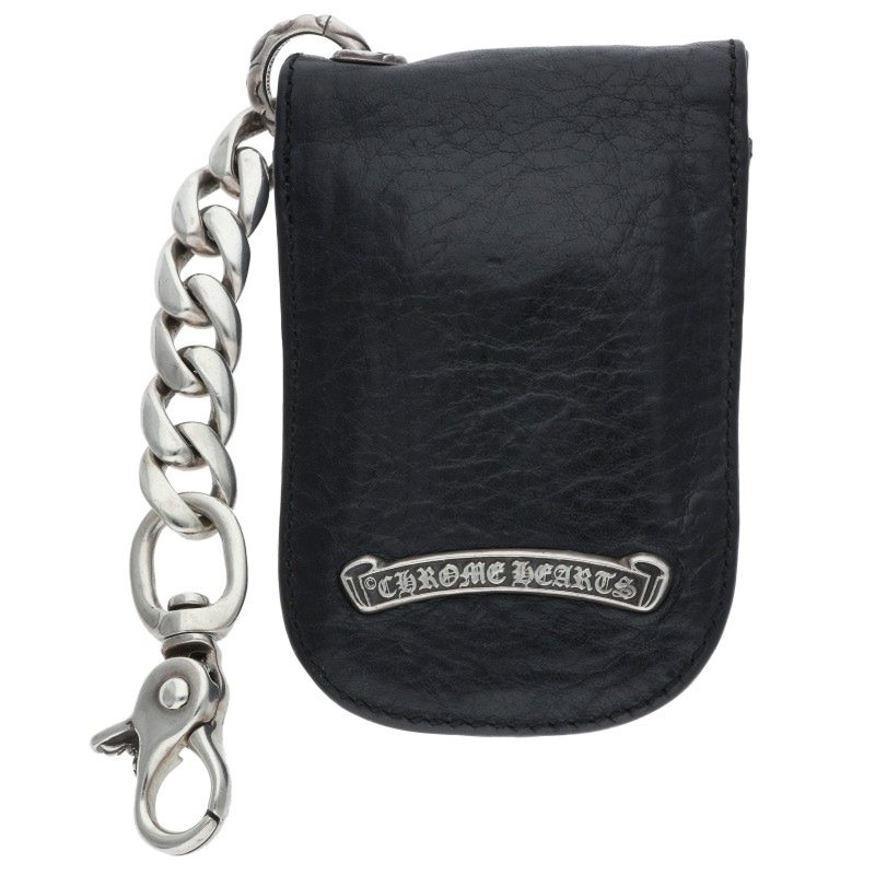 Chrome Hearts Crossball Leather Key Key Chain Wallet Size ONE SIZE