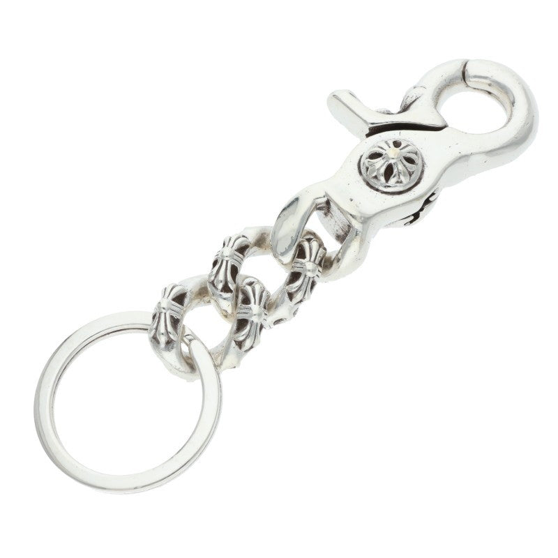 Chrome Hearts CLP CHN XFANCY-S Silver Keychain Wallet Size ONE SIZE