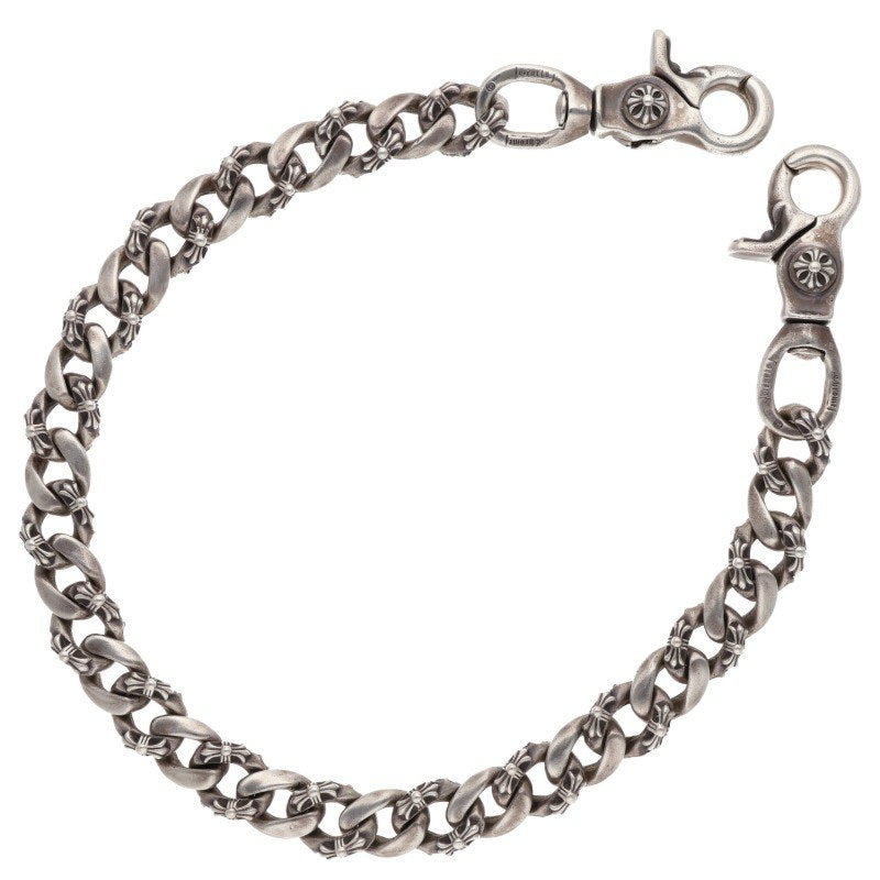 Chrome Hearts Silver Fancy 2-Clip Wallet Chain Size ONE SIZE