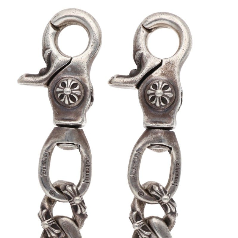 Chrome Hearts Silver Fancy 2-Clip Wallet Chain Size ONE SIZE