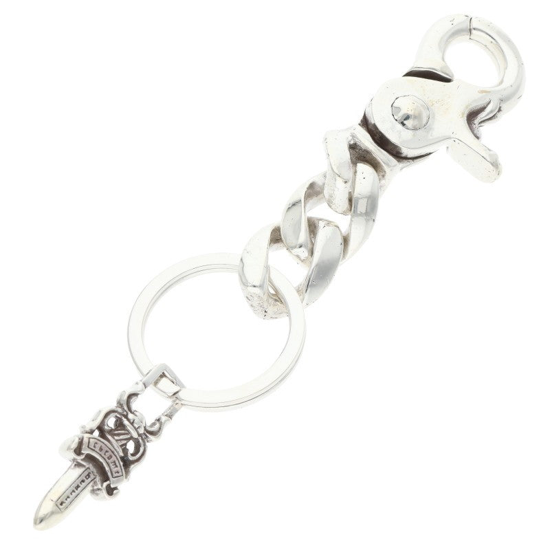 Chrome Hearts Silver Short Classic Key Chain Wallet Size ONE SIZE
