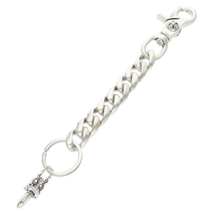 Chrome Hearts Long Classic Link Key Chain Wallet Size Silver