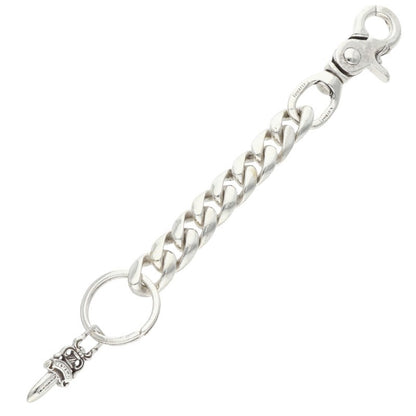 Chrome Hearts Long Classic Link Key Chain Wallet Size Silver