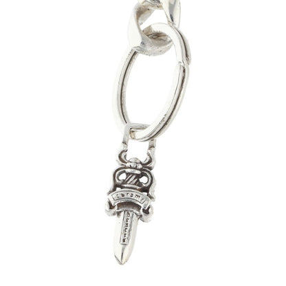 Chrome Hearts Long Classic Link Key Chain Wallet Size Silver