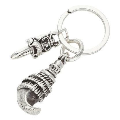 Chrome Hearts Crow #5 Dagger Silver Keyring Size ONE SIZE
